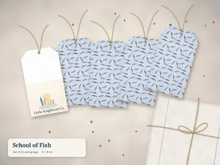 School of Fish gift tags