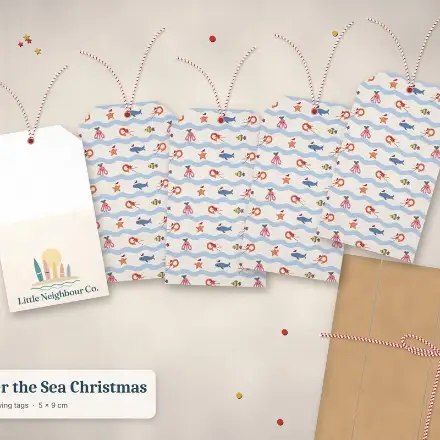 Christmas Under the Waves gift tags